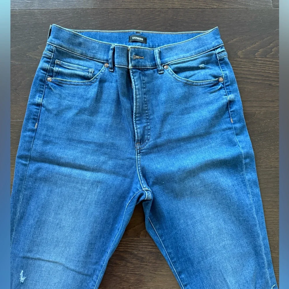 Express high rise skinny jeans 12S - Picture 2 of 7